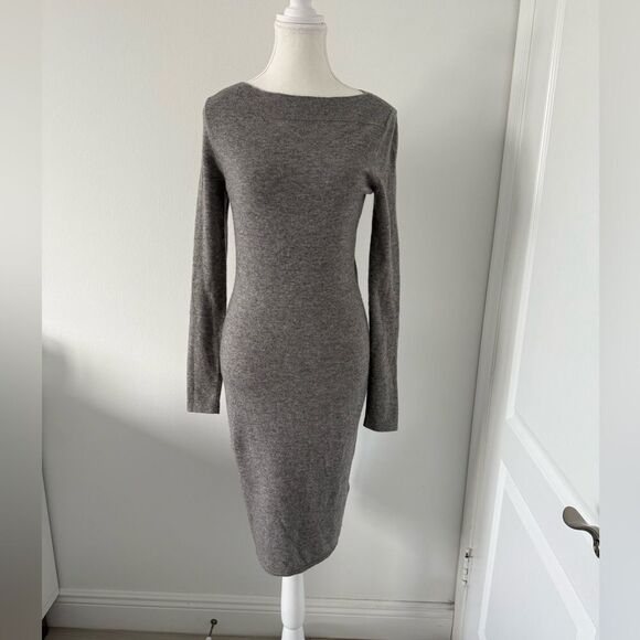TSE 100% cashmere dress in light grey size XS - Picture 1 of 3
